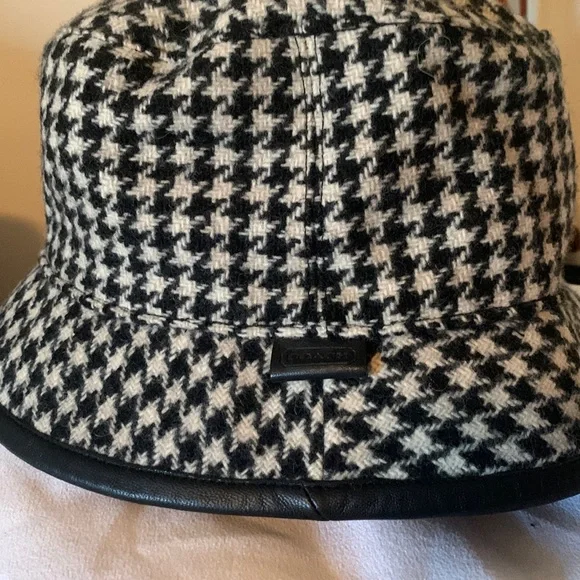 Coach | Accessories | Coach Houndstooth Fabric Hat | Poshmark display picture 2